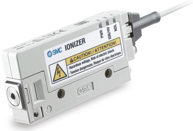 SMC Schweiz AG: Ionisier-Gerät Serie IZN10E von SMC – Punktgenauer Abbau statischer Elektrizität leicht gemacht