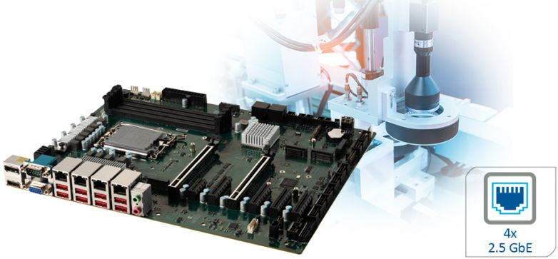 SPECTRA (SCHWEIZ) AG: ATX-Board mit vier 2.5 GLAN Ports – Ideal für die Bildverarbeitung